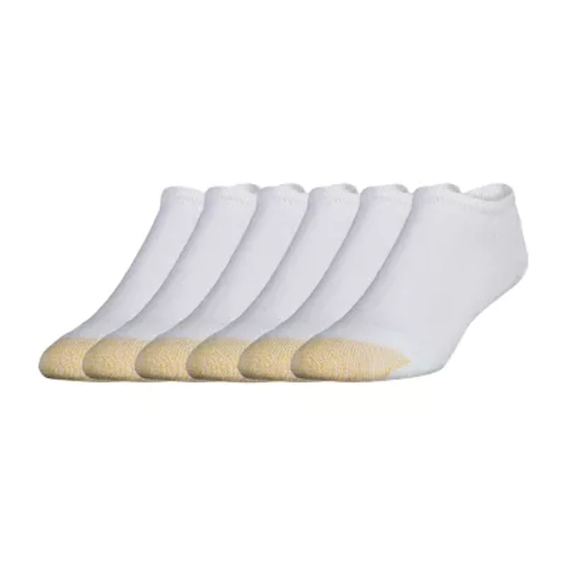 Gold Toe Athletic Sport Mens Multi-Pack 6 Pair Big and Tall No Show Socks