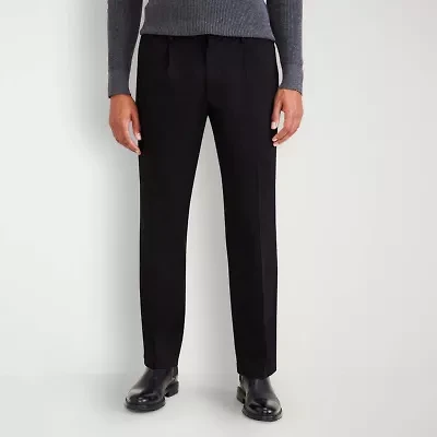 Dockers Signature Iron Free Khaki With Stain Defender Mens Comfort Waistband Classic Fit Pleated Pant