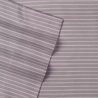 Sweet Home Collection™ Pinstripes Printed Sheet Set, Deluxe Ultra Soft, Double Brushed Microfiber with Bonus Pillowcases