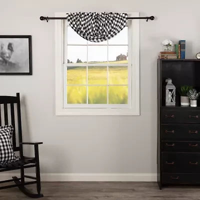 Vhc Brands Annie Check Light-Filtering Rod Pocket Single Balloon Shade