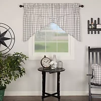 Vhc Brands Annie Check Prairie Rod Pocket Valance