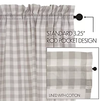 Vhc Brands Annie Check Prairie Rod Pocket Valance