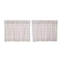 Vhc Brands Annie Check 2-pc. Rod Pocket Window Tier