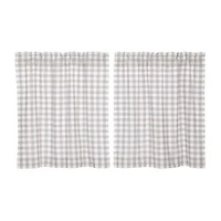 Vhc Brands Annie Check 2-pc. Rod Pocket Window Tier