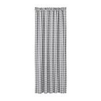 Vhc Brands Annie Check Rod Pocket Blackout Single Curtain Panel
