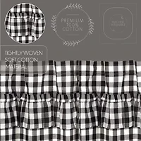Vhc Brands Annie Check Ruffle Prairie Rod Pocket Valance