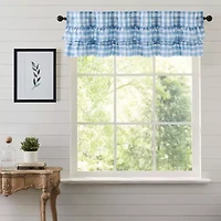 Vhc Brands Annie Check Ruffle Rod Pocket Valance