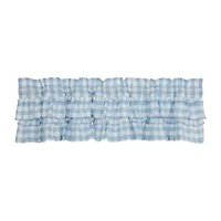 Vhc Brands Annie Check Ruffle Rod Pocket Valance