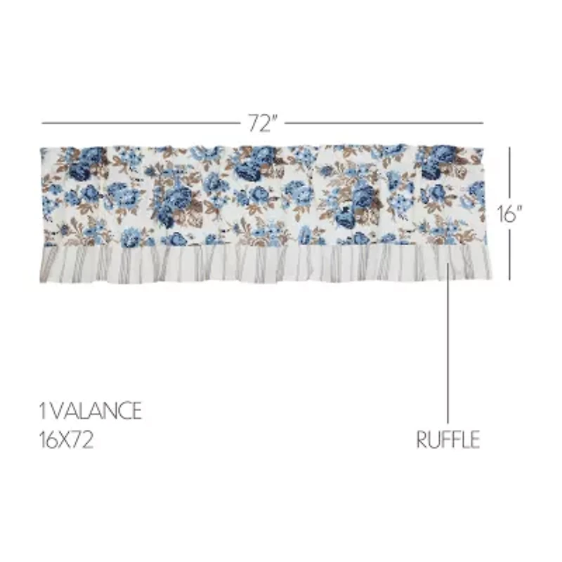 Vhc Brands Annie Floral Rod Pocket Valance