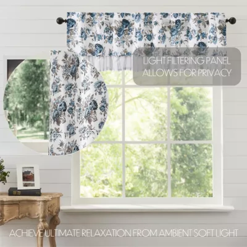 Vhc Brands Annie Floral Rod Pocket Valance