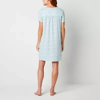 Adonna Womens Scoop Neck Short Sleeve Nightgown