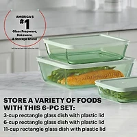 Pyrex Simply Store 6-pc. Glass Food Storage