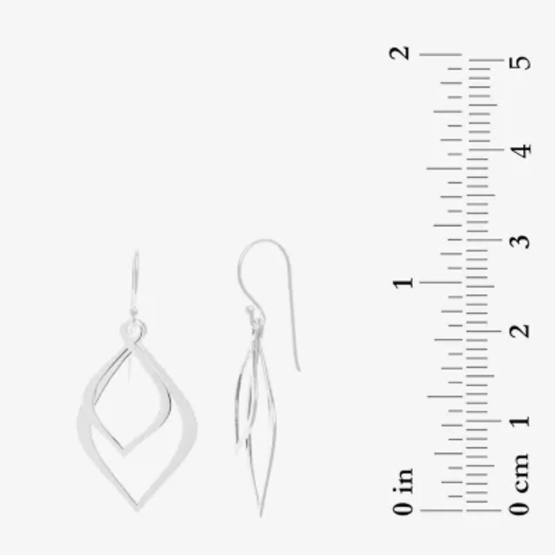 Silver Treasures Womens Sterling Silver Hypoallergenic Drop Earrings