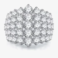 (H-I / Si2-I1) Womens 5 CT. T.W. Lab Grown White Diamond 10K Gold Cocktail Ring