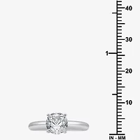Classic Collection Womens 1 1/4 CT. Natural White Diamond 10K Gold Round Solitaire Engagement Ring