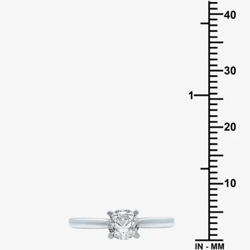 (G / SI2) Womens 3/4 CT. Lab-Grown White Diamond 10K Gold or 14K Round Solitaire Engagement Ring