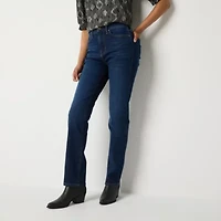 a.n.a Womens Tall High Rise Straight Leg Jean