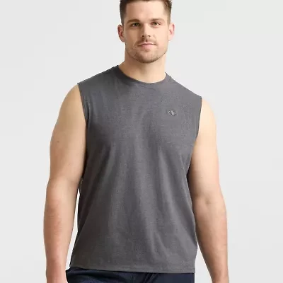 Champion Mens Crew Neck Sleeveless Big and Tall Muscle T-Shirt