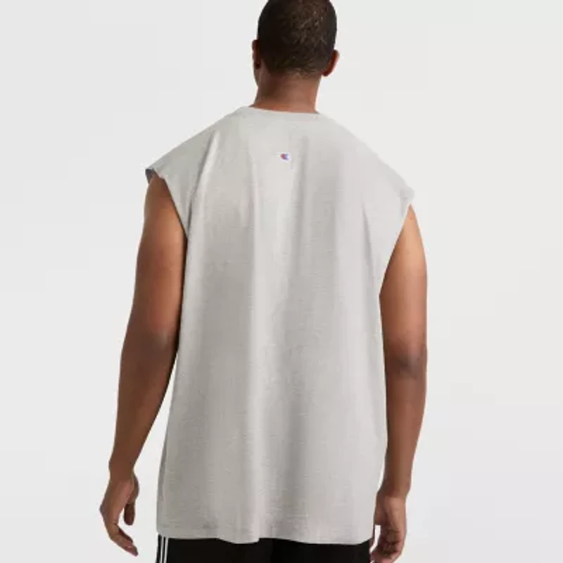 Champion Mens Crew Neck Sleeveless Big and Tall Muscle T-Shirt