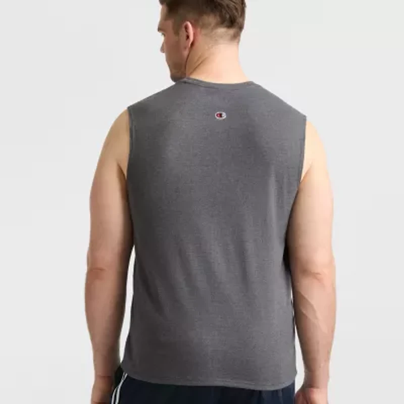 Champion Mens Crew Neck Sleeveless Big and Tall Muscle T-Shirt