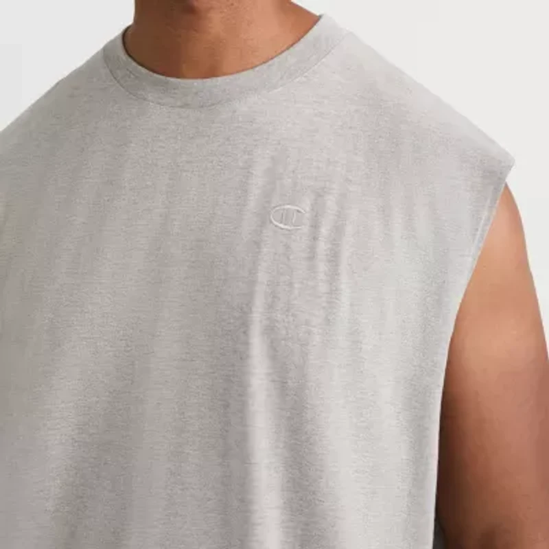 Champion Mens Crew Neck Sleeveless Big and Tall Muscle T-Shirt