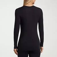 Cuddl Duds Womens Softwear Crew Neck Long Sleeve Thermal Shirt