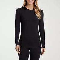Cuddl Duds Womens Softwear Crew Neck Long Sleeve Thermal Shirt