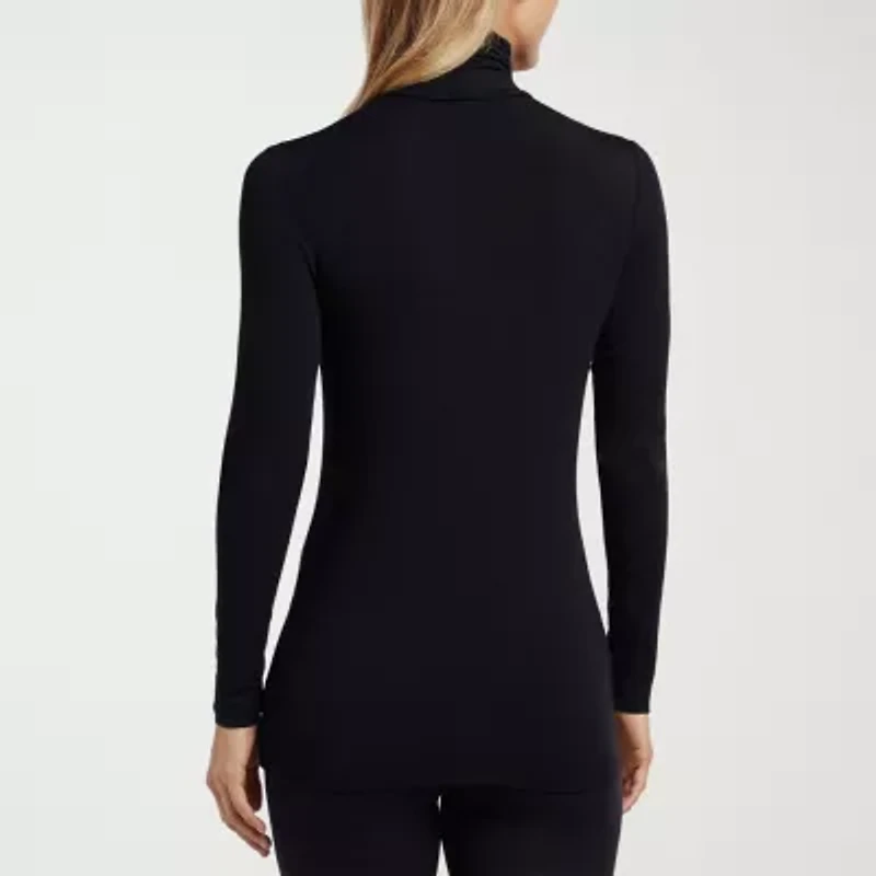 Cuddl Duds Womens Softwear Turtleneck Long Sleeve Thermal Shirt