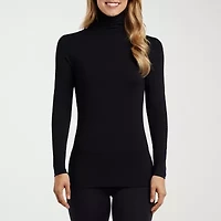 Cuddl Duds Womens Softwear Turtleneck Long Sleeve Thermal Shirt