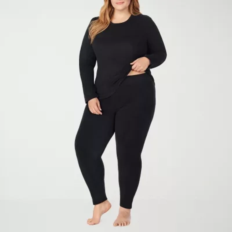 Cuddl Duds Fleecewear Tag Free Thermal Legging Plus