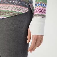 Cuddl Duds Womens Cozy Stretch Crew Neck Long Sleeve Thermal Shirt