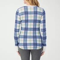 Cuddl Duds Womens Cozy Stretch Crew Neck Long Sleeve Thermal Shirt