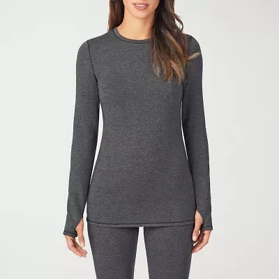 Cuddl Duds Womens Ultra Cozy Crew Neck Long Sleeve Thermal Shirt