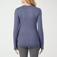 Cuddl Duds Womens Ultra Cozy Crew Neck Long Sleeve Thermal Shirt