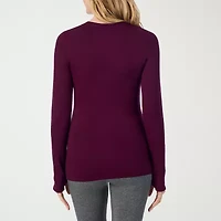 Cuddl Duds Womens Ultra Cozy Crew Neck Long Sleeve Thermal Shirt