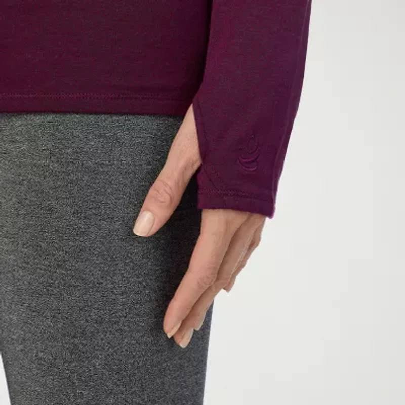 Cuddl Duds Womens Ultra Cozy Crew Neck Long Sleeve Thermal Shirt