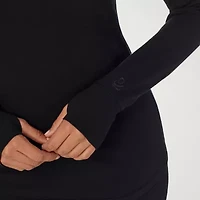 Cuddl Duds Womens Cottonwear Scoop Neck Long Sleeve Thermal Shirt