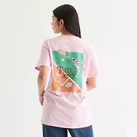 Pickle Ball Oversized Tee Womens Crew Neck Short Sleeve Tom and Jerry Juniors Graphic T-Shirt
