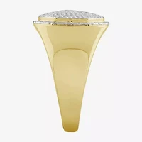 Mens / CT. T.W. Natural White Diamond 10K Gold Fashion Ring