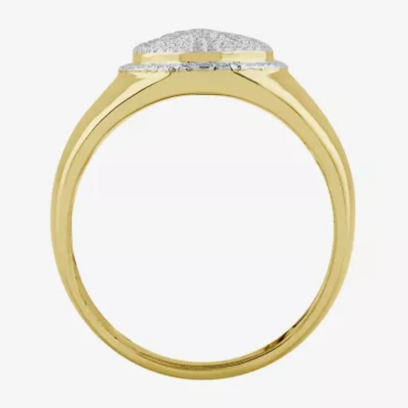 Mens CT. T.W. Natural Diamond 10K Gold Fashion Ring