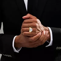 Mens / CT. T.W. Natural White Diamond 10K Gold Fashion Ring