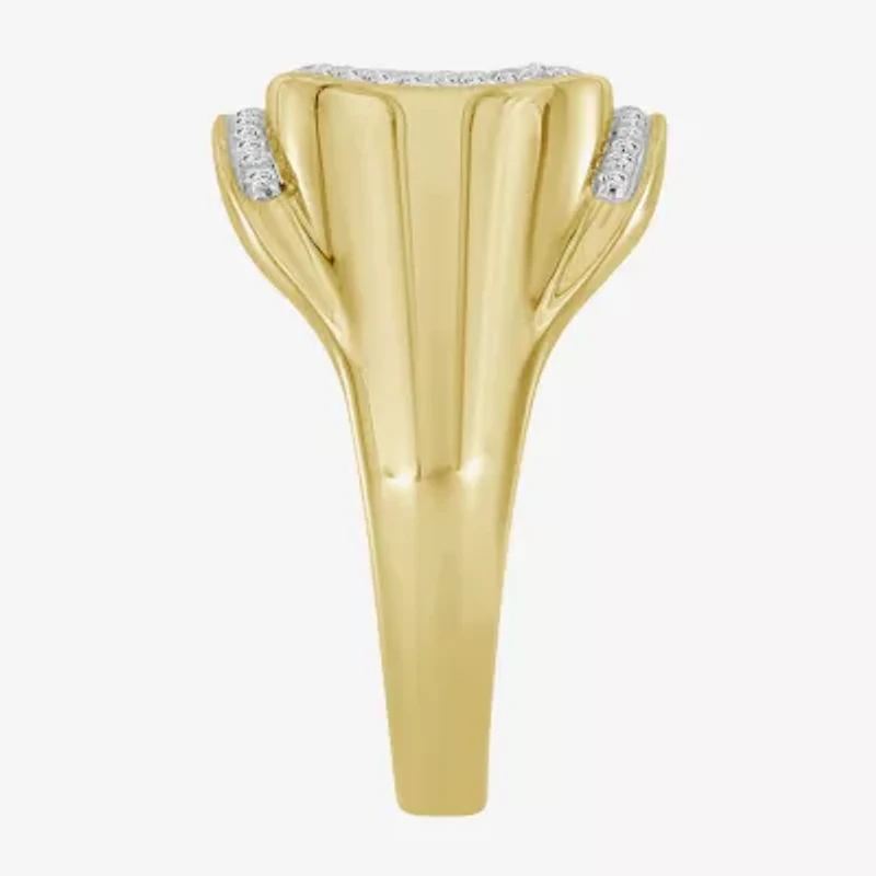 Mens / CT. T.W. Natural Diamond 10K Gold Fashion Ring