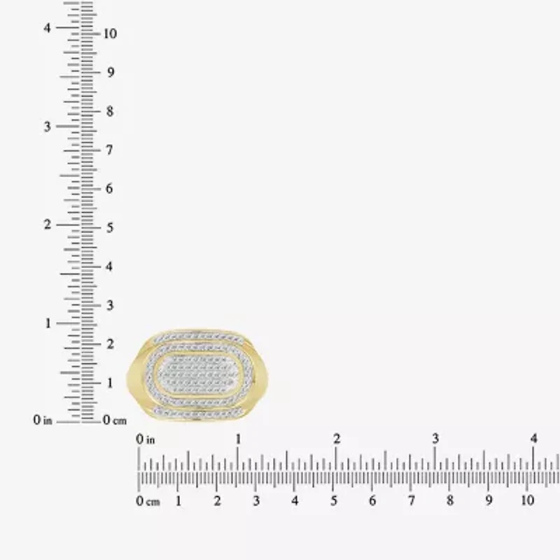 Mens / CT. T.W. Natural Diamond 10K Gold Fashion Ring