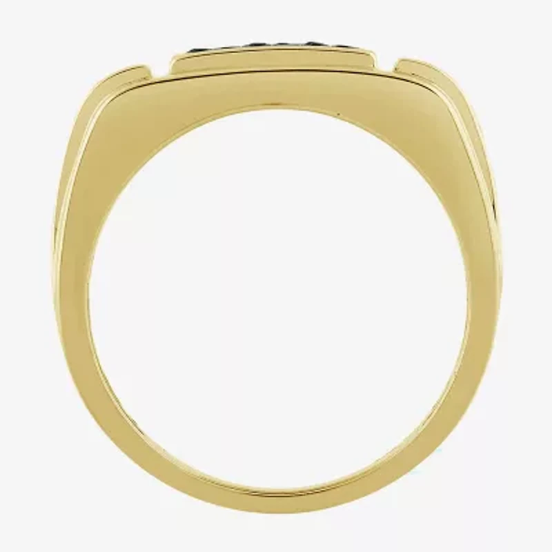 Mens / CT. T.W. Natural Black Diamond 10K Gold Fashion Ring