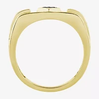 Mens 1/ CT. T.W. Natural Black Diamond 10K Gold Fashion Ring