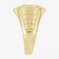 "Double Headed Eagle" Mens 1/2 CT. T.W. Natural White Diamond 10K Gold Fashion Ring