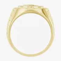 "Double Headed Eagle" Mens 1/2 CT. T.W. Natural White Diamond 10K Gold Fashion Ring