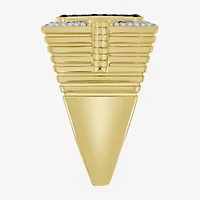 Mens 3/4 CT. T.W. Natural Black Diamond 10K Gold Fashion Ring