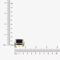 Mens 1 CT. T.W. Natural Black Diamond 10K Gold Fashion Ring