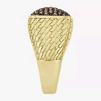 Mens 1 CT. T.W. Natural Champagne Diamond 10K Gold Fashion Ring